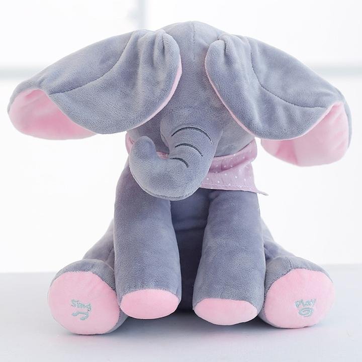 Adorable Elephant Peek-a-boo Plush